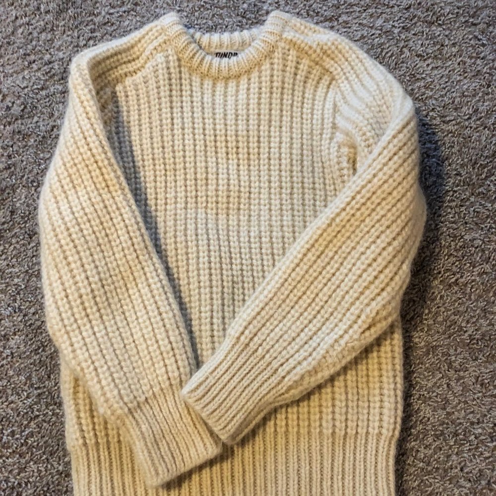 Vintage Cream Colored Fishermen's sweater